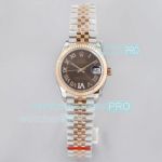 EW Factory Clone Rolex Datejust Jubilee 31 Chocolate Dial Automatic Watch